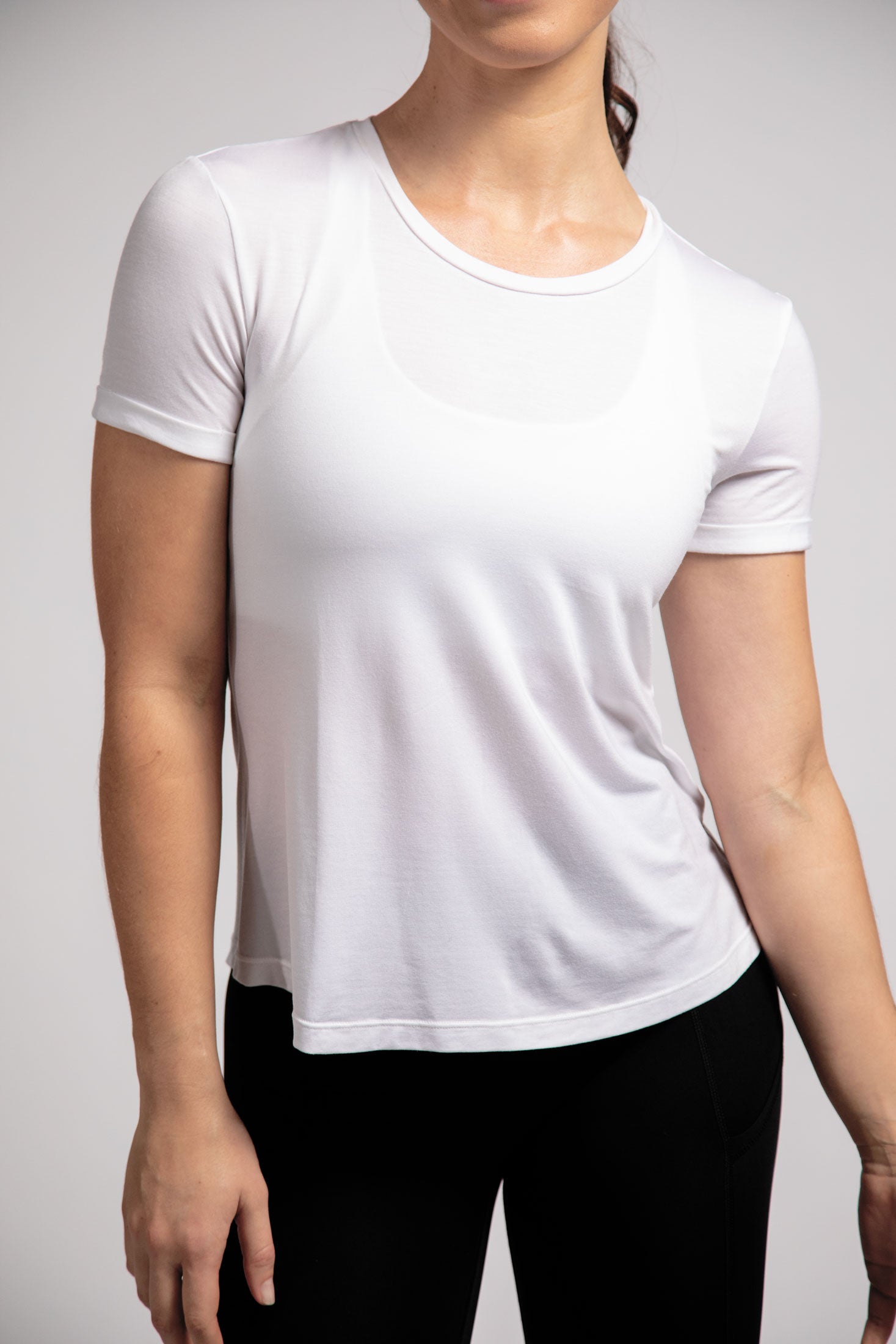 Relaxed fit roll sleeve Tee