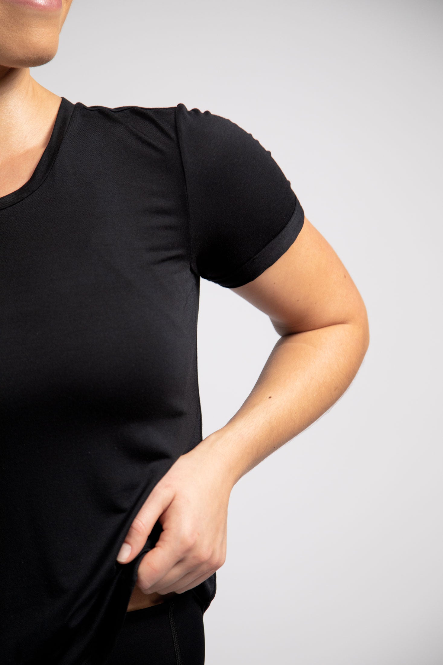 Relaxed fit roll sleeve Tee